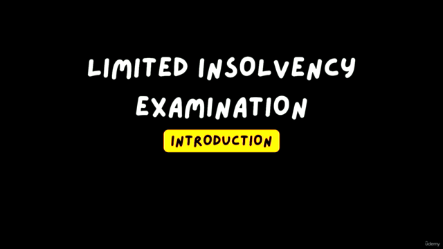 Limited Insolvency Examination – Screenshot 1