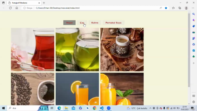 Html Css Jquery Kullanarak Sıfırdan Resim Galerisi Oluşturma – Screenshot 2