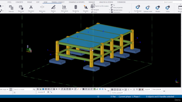 Tekla Structures Acero y Concreto: De Viga a Edificio – Screenshot 1