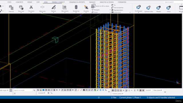 Tekla Structures Acero y Concreto: De Viga a Edificio – Screenshot 2