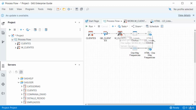 Introducción a SAS Enterprise Guide. – Screenshot 2