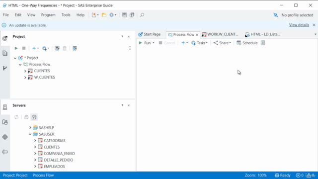 Introducción a SAS Enterprise Guide. – Screenshot 4