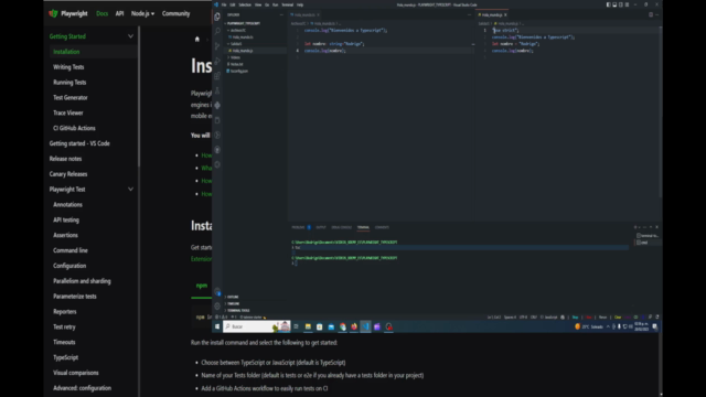 Playwright con Typescript – Screenshot 1