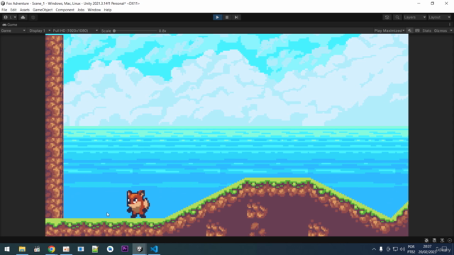 Unity 2D jogo de plataforma básico – Screenshot 1
