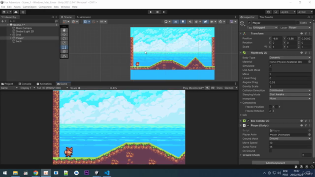 Unity 2D jogo de plataforma básico – Screenshot 2