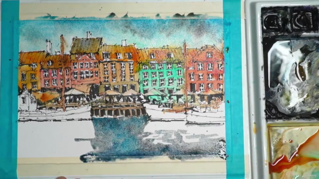 Urban Sketching For Beginners: Copenhagen Scene – Screenshot 3