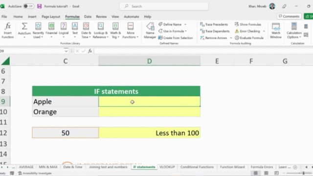 Excel Formulas and Functions for Business – Screenshot 4
