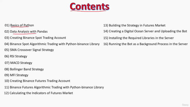 The Complete Foundation Binance Algorithmic Trading Course – Screenshot 1