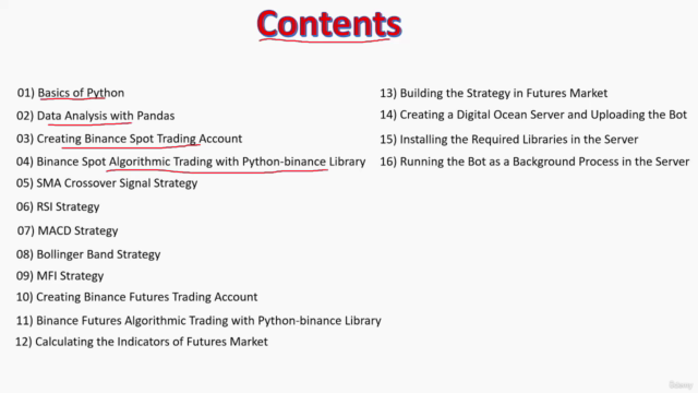 The Complete Foundation Binance Algorithmic Trading Course – Screenshot 2