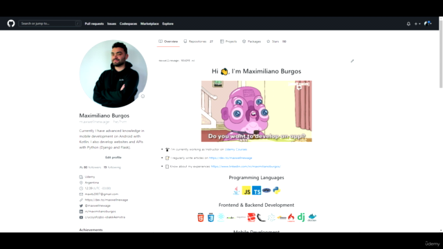 Desarrollo de sitios web con Python y Django – Screenshot 1