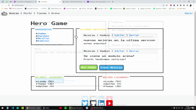 Desarrollo de sitios web con Python y Django – Screenshot 3