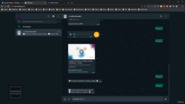 Desarrollo de Chatbot en WhatsApp Business con PHP – Screenshot 3