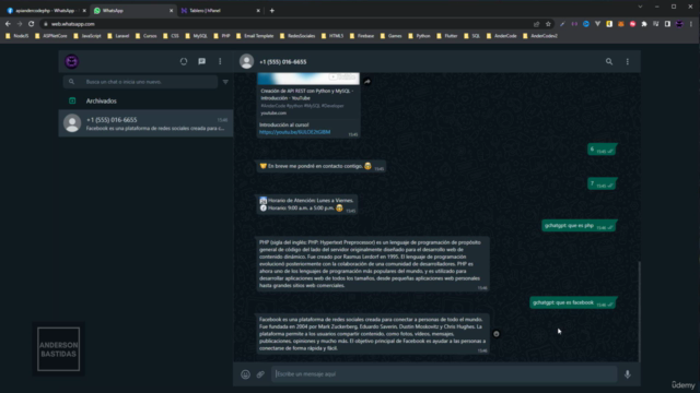 Desarrollo de Chatbot en WhatsApp Business con PHP – Screenshot 4