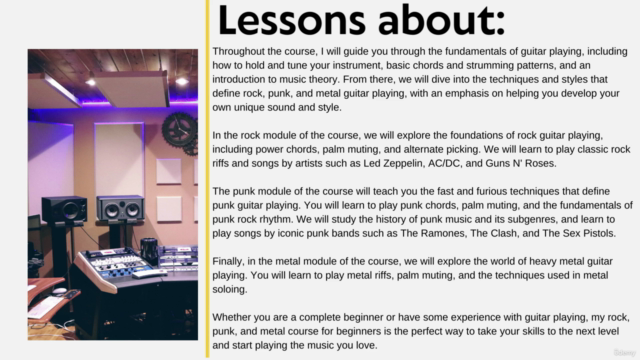 Rock, Punk and Metal - Learn the basic and have fun – Screenshot 1
