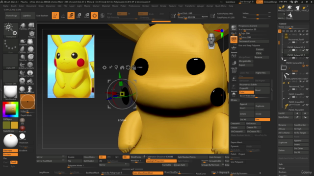 Zbrush para Iniciantes. Faça um Pikachu! – Screenshot 3