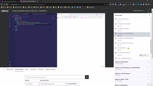 Sıfırdan Komple Web Geliştiricisi Olma Kursu - YAZILIMCI OL – Screenshot 1