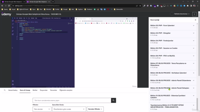 Sıfırdan Komple Web Geliştiricisi Olma Kursu - YAZILIMCI OL – Screenshot 3