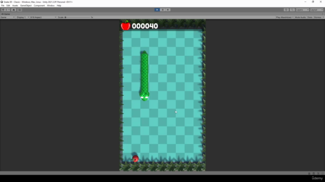 Unity Game Tutorial: Snake 3D - Arcade Game - Screenshot_03