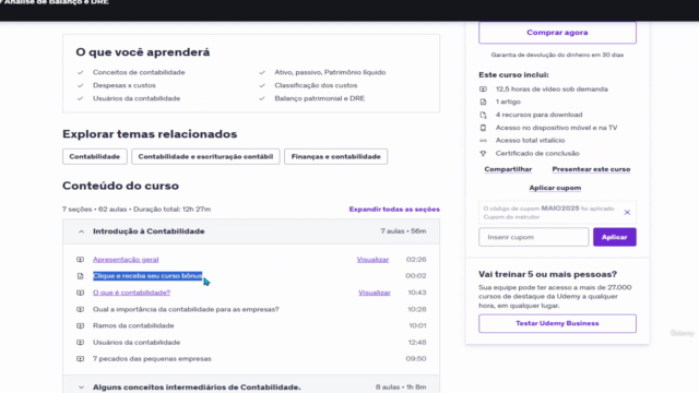 Contabilidade para não contadores + Análise de Balanço e DRE – Screenshot 2