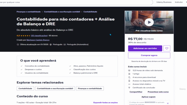 Contabilidade para não contadores + Análise de Balanço e DRE – Screenshot 4