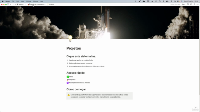 Gestão de Empresas no Notion – Screenshot 2