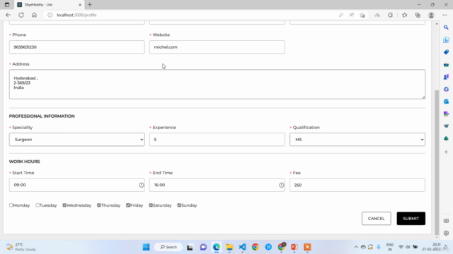 Doctor Appointment Booking App with React ,Firebase , ANT D – Screenshot 3