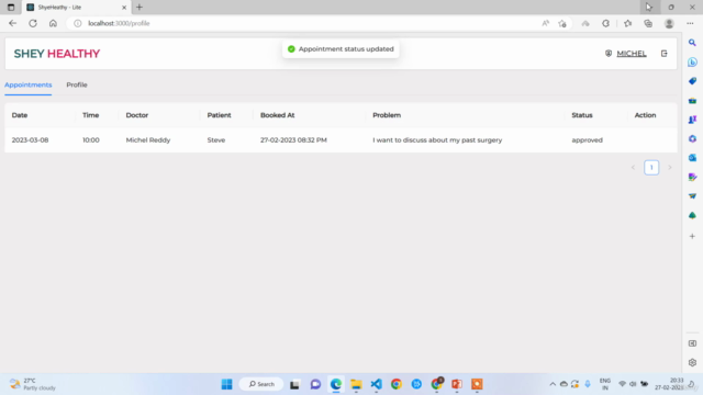 Doctor Appointment Booking App with React ,Firebase , ANT D – Screenshot 4