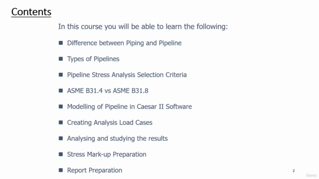 Modeling and Analysis of a Pipeline in Caesar II β Screenshot 1