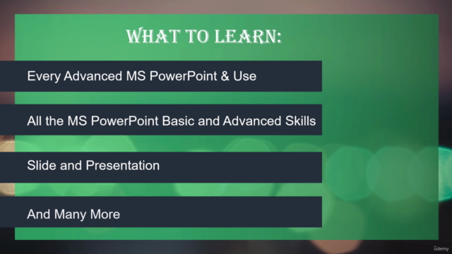 Advanced PowerPoint Course For Professional and Job Success - Screenshot_04