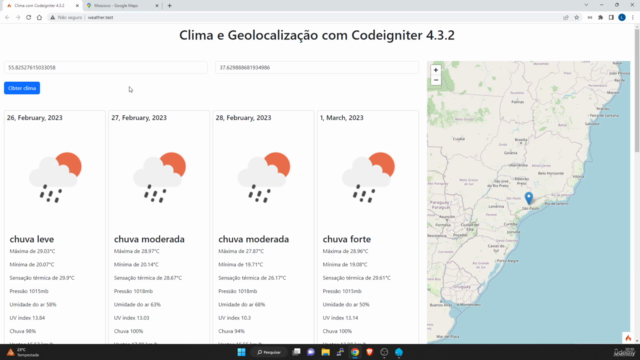 Consulta climática e Geolocalização com Codeigniter 4 - Screenshot_04