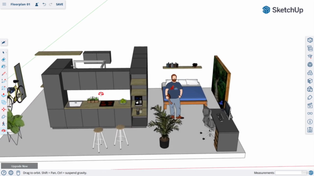 SketchUp Free - From Floor Plan to 3D Model - Screenshot_01