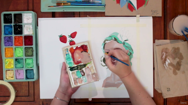 Técnicas de ilustración, lápiz de color, marcadores, gouache – Screenshot 2