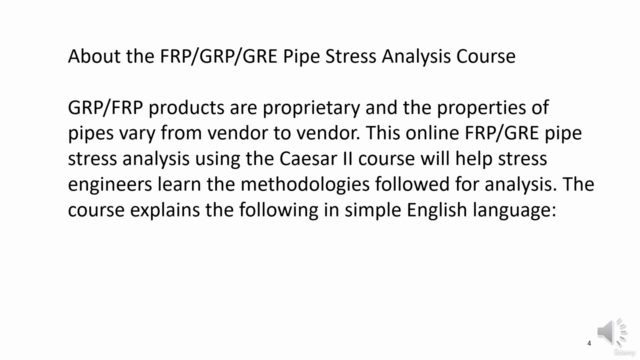 FRP-GRP-GRE Piping/Pipeline Stress Analysis Using Caesar II β Screenshot 3