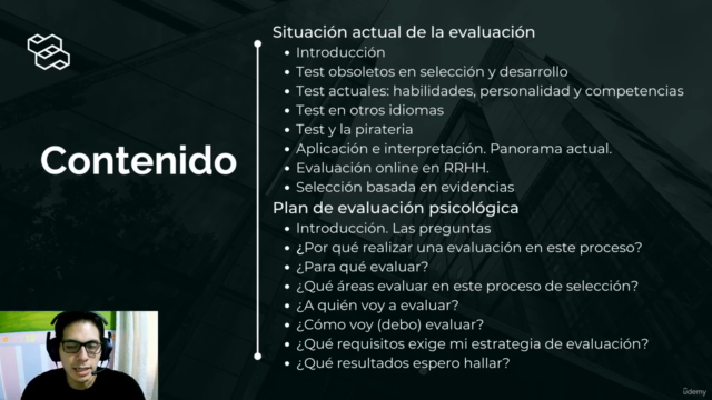 Curso. Evaluación psicológica en Selección. Nivel básico – Screenshot 2