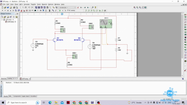 Integrated Circuit: Learn Differential Amplifier on MULTISIM - Screenshot_01