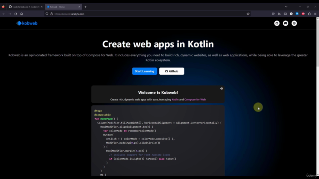 Build a Website from Scratch with Kotlin and Jetpack Compose – Screenshot 1