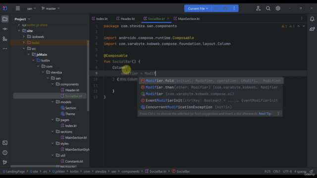 Build a Website from Scratch with Kotlin and Jetpack Compose – Screenshot 2