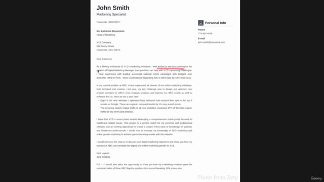 How to write an Effective Resume – Screenshot 2