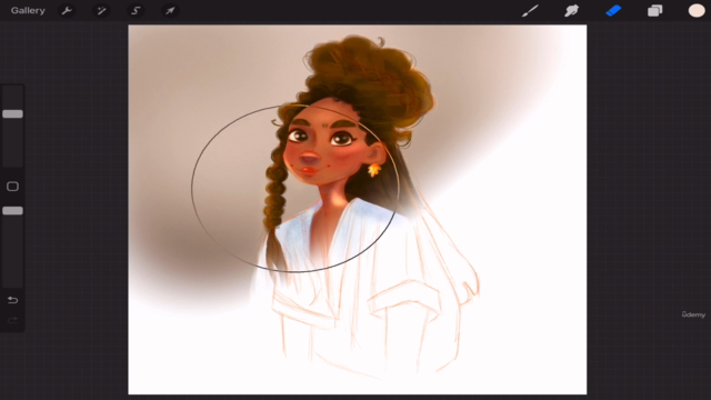 رسم كاركتير لشخصية حقيقية بأسلوب كرتوني على برنامج البروكريت – Screenshot 1