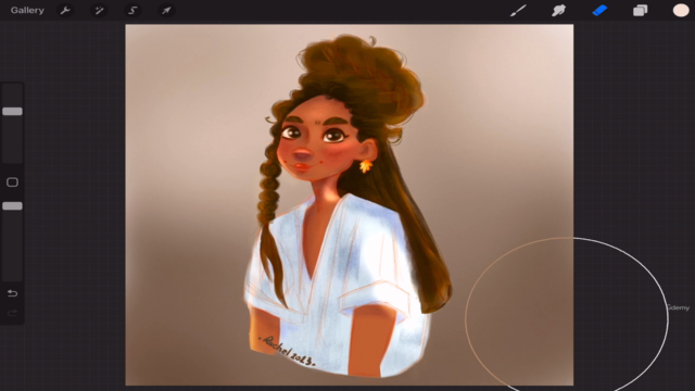 رسم كاركتير لشخصية حقيقية بأسلوب كرتوني على برنامج البروكريت – Screenshot 2