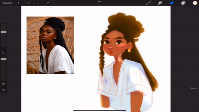 رسم كاركتير لشخصية حقيقية بأسلوب كرتوني على برنامج البروكريت – Screenshot 4