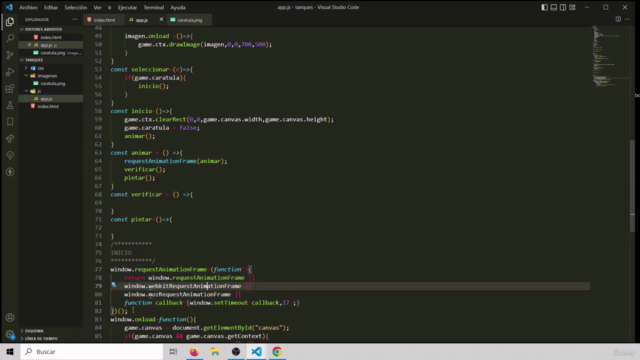 Crea tus propios juegos con HTML Y CANVAS JAVASCRIPT – Screenshot 1