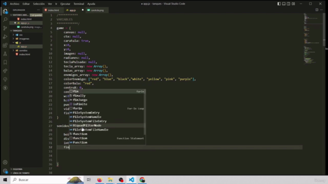 Crea tus propios juegos con HTML Y CANVAS JAVASCRIPT – Screenshot 2