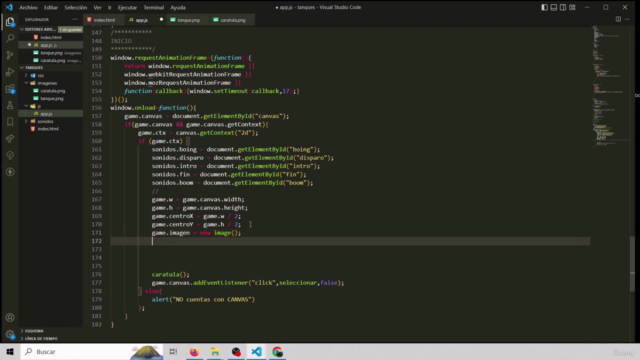 Crea tus propios juegos con HTML Y CANVAS JAVASCRIPT – Screenshot 3
