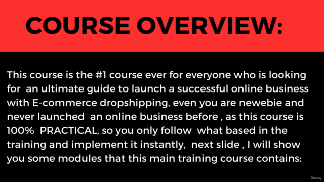 E-com Dropshipping Ultimate Training Course for Beginners – Screenshot 2