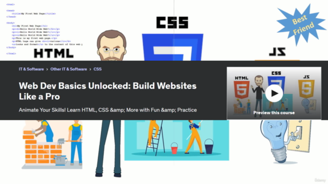 Web Dev Basics Unlocked: Learn HTML5, CSS3 and more - Screenshot_01
