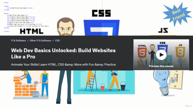 Web Dev Basics Unlocked: Learn HTML5, CSS3 and more – Screenshot 1