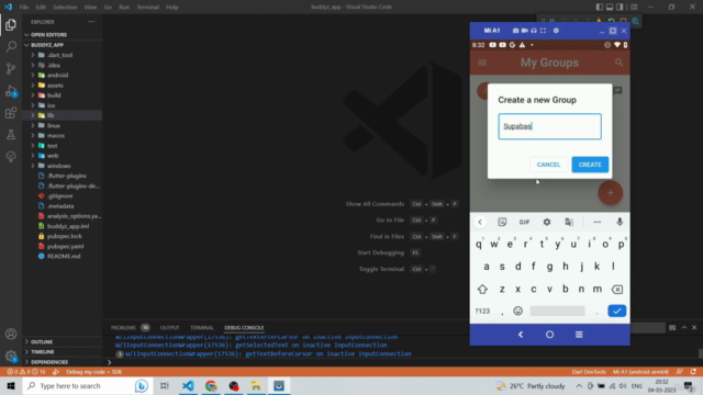 Build a basic Group based Chat app using Flutter & Firebase – Screenshot 3