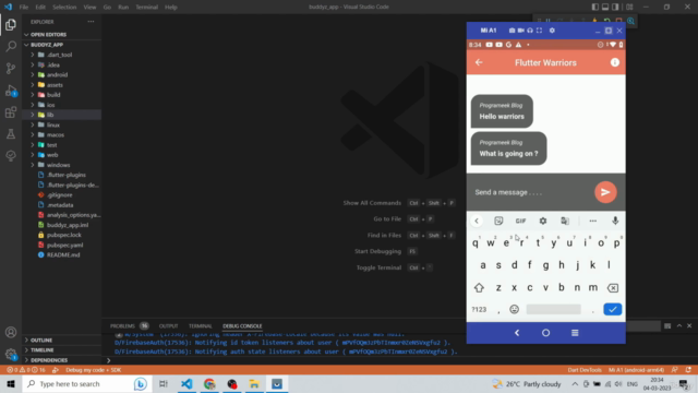Build a basic Group based Chat app using Flutter & Firebase – Screenshot 4