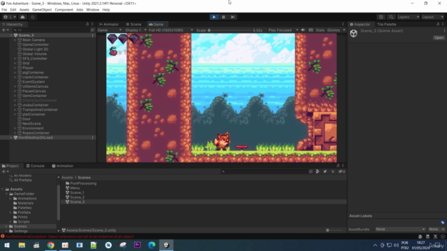 Unity 2D jogo de plataforma completo – Screenshot 3